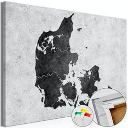 Arkiio Stone Denmark [Cork Map] 90x60 Väggdekor